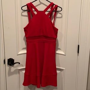 Red semi formal dress